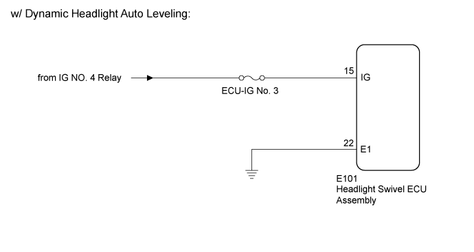 Lighting System - Headlight Leveling Ecu Power Source Circuit. LIGHTING EXT. Land Cruiser URJ200  URJ202 GRJ200 VDJ200