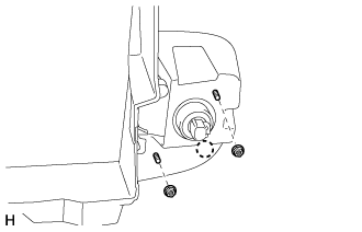 Back-Up Light Assembly (For Double Swing Out Type) - Removal. LIGHTING EXT. Land Cruiser URJ200  URJ202 GRJ200 VDJ200