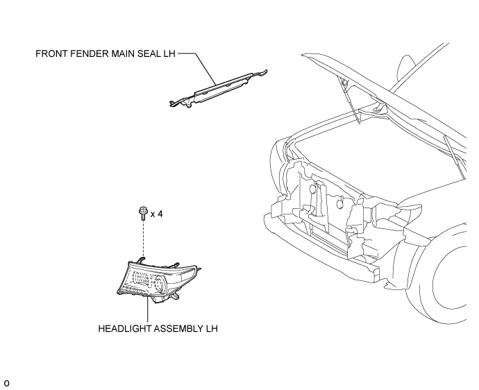 Headlight Assembly (For Halogen Headlight) - Components. LIGHTING EXT. Land Cruiser URJ200  URJ202 GRJ200 VDJ200