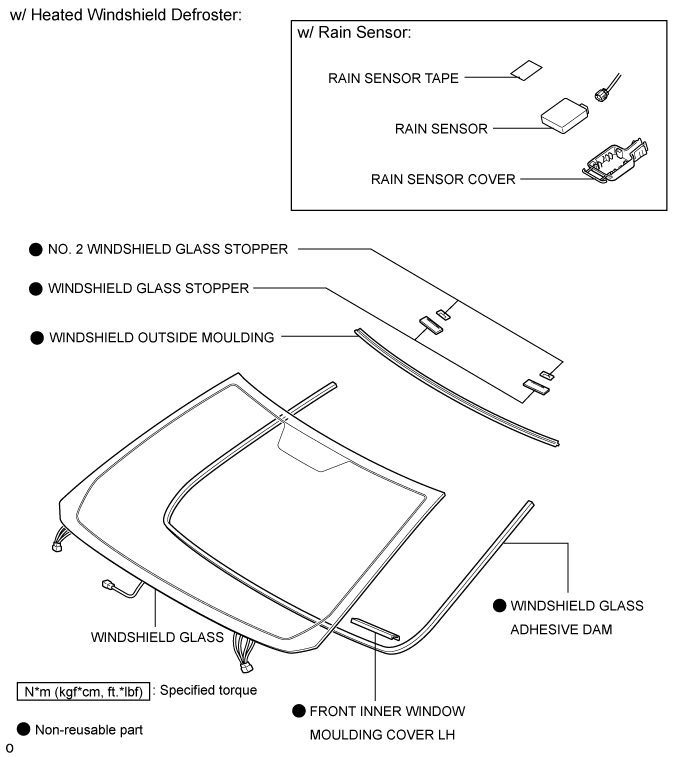 Windshield Glass - Components. WINDOW / GLASS. Land Cruiser URJ200  URJ202 GRJ200 VDJ200