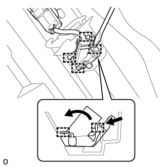 Washer Nozzle (For Front Side) - Removal. WIPER / WASHER. Land Cruiser URJ200  URJ202 GRJ200 VDJ200