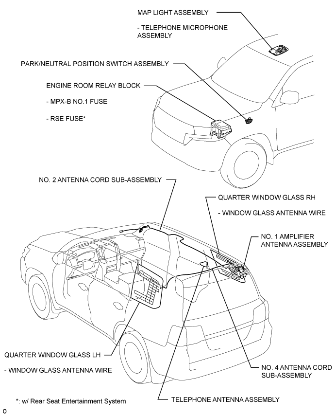 Land Cruiser. Urj200, 202 Grj200 Vdj200.Audio Video.Audio And Visual System (For Radio Receiver Type).Audio And Visual System (W/ Multi-Display) Parts Location