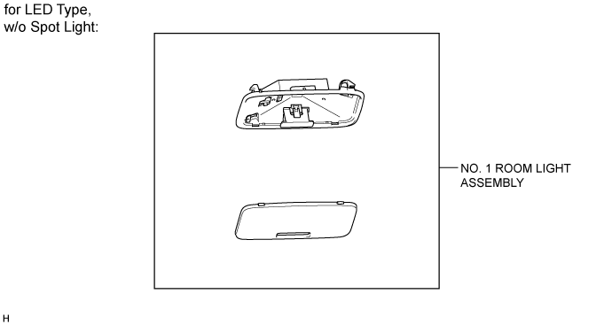 Land Cruiser. Urj200, 202 Grj200 Vdj200.Lighting (Int).Vanity Light.Room Light (For Center)  Components