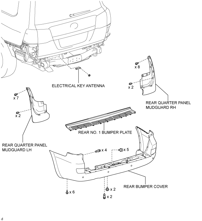 Land Cruiser. Urj200, 202 Grj200 Vdj200.Theft Deterrent Keyless Entry.Entry And Start System (For Entry Function).Electrical Key Oscillator (For Outside Luggage Compartment) Components