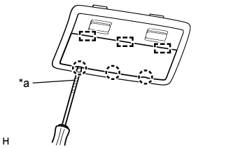 Land Cruiser. Urj200, 202 Grj200 Vdj200.Lighting (Int).Vanity Light.Room Light (For Center)  Removal