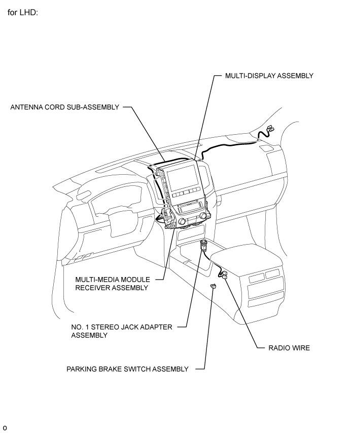 Land Cruiser. Urj200, 202 Grj200 Vdj200.Audio Video.Audio And Visual System (For Radio Receiver Type).Audio And Visual System (W/ Multi-Display) Parts Location