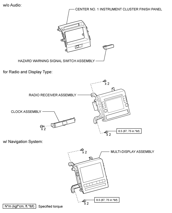 Land Cruiser. Urj200, 202 Grj200 Vdj200.Lighting (Ext).Lighting System.Hazard Warning Switch  Components