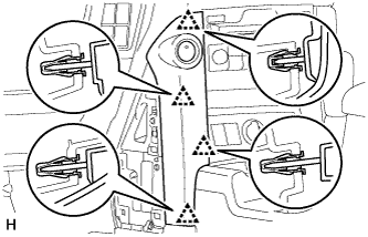 Передний Вещевой Ящик В Облицовке Туннеля Пола (Для Моделей С Автоматической Трансмиссией) - Снятие. ВНУТРЕННИЕ ПАНЕЛИ / ОТДЕЛКА САЛОНА. Land Cruiser Prado GRJ150 TRJ150 TRJ155 KDJ150 TRJ155 LJ150