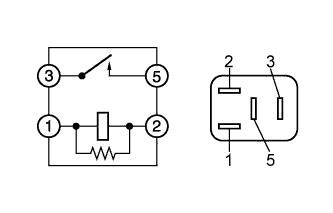 Lexus DTC P261B P261C P261D Remove the ENG W/P relay from the engine room relay block.