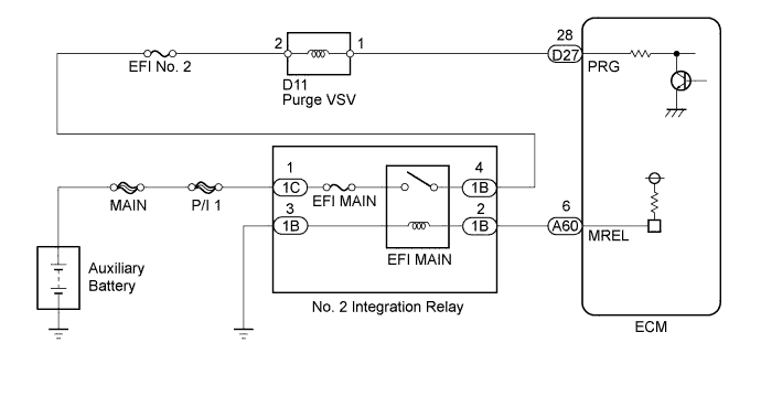 Lexus DTC P0443 Wiring diagram