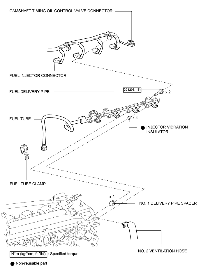 Toyota Rav4. Aca30, 33, 38 Ala30.Система Управления Двигателем 2Az-Fe.Система Sfi.Knock Sensor  Components