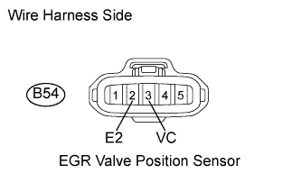 Check egr valve position sensor power source