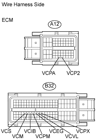 Toyota Rav4. Aca30, 33, 38 Ala30.Система Управления Двигателем 2Ad-Fhv.Система Ecd.Ecd System  Vc Output Circuit