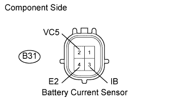 Inspect battery current sensor assembly