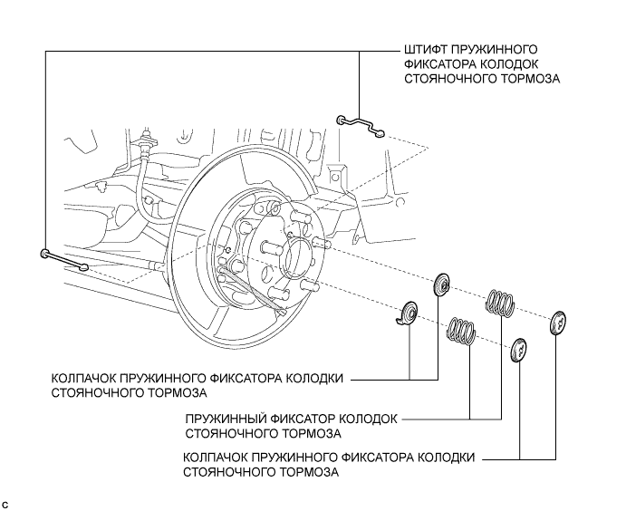 Camry ASV50 GSV50 ACV51.Стояночный Тормоз.Система Стояночного Тормоза.Стояночный тормоз в сборе  узлы и детали