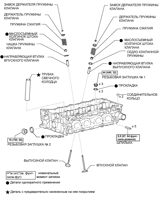 Camry ASV50 GSV50 ACV51.Механическая Часть Двигателя 2Ar-Fe.Двигатель.Головка блока цилиндров  узлы и детали