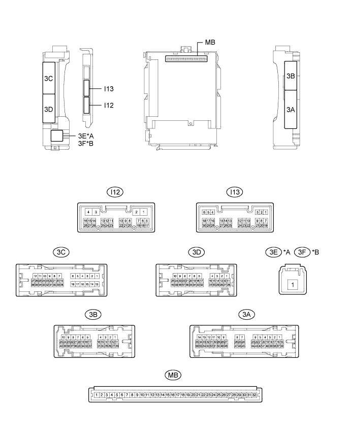 Camry ASV50 GSV50 ACV51.Сети.Система Передачи Данных Lin.Система передачи данных lin  контакты эбу