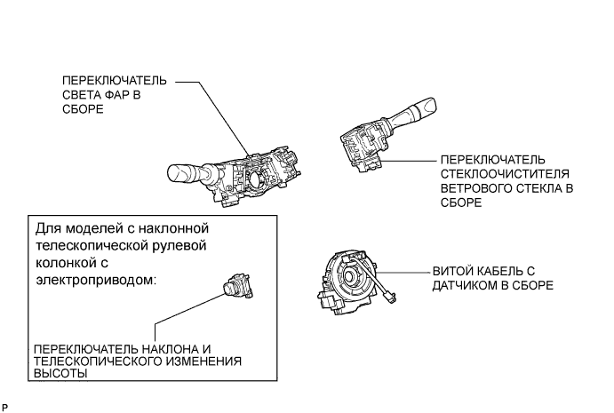 Camry ASV50 GSV50 ACV51.Освещение (Наружное).Система Освещения.Переключатель света фар  узлы и детали