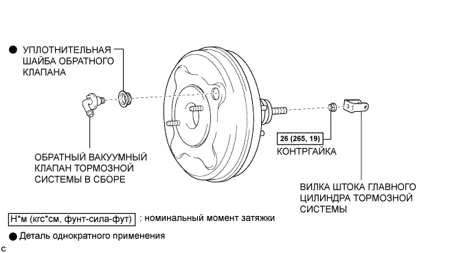 Camry ASV50 GSV50 ACV51.Тормозная Система (Другая).Тормозная Система.Усилитель тормозной системы (для моделей с правосторонним рулевым управлением) узлы и детали