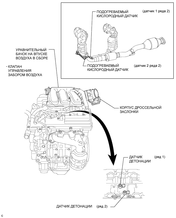 Camry ASV50 GSV50 ACV51.Система Управления Двигателем 2Gr-Fe.Система Sfi.Система sfi  расположение деталей
