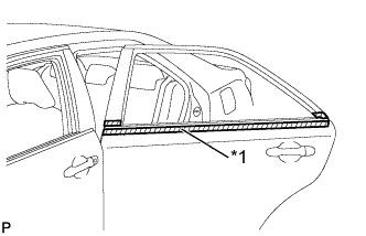 Camry ASV50 GSV50 ACV51.Наружные Панели Наружная Отделка.Передний Бампер.Молдинг рамы окна задней двери  снятие