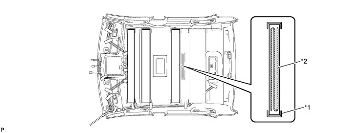 Camry ASV50 GSV50 ACV51.Внутренние Панели Отделка Салона.Система Заднего Солнцезащитного Навеса.Обивка крыши  повторная сборка