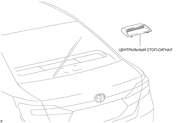Camry ASV50 GSV50 ACV51.Освещение (Наружное).Система Освещения.Верхний стоп-сигнал в сборе  узлы и детали