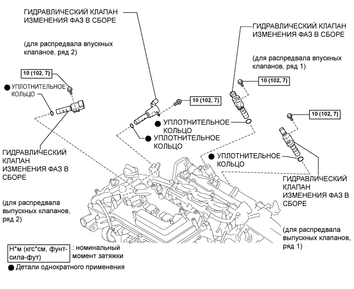 Camry ASV50 GSV50 ACV51.Система Управления Двигателем 2Gr-Fe.Система Sfi.Гидравлический клапан изменения фаз узлы и детали