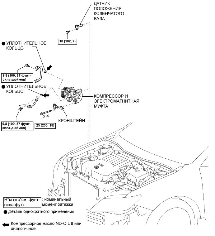 Camry ASV50 GSV50 ACV51.Система Управления Двигателем 2Gr-Fe.Система Sfi.Датчик положения коленчатого вала  узлы и детали