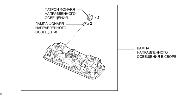 Camry ASV50 GSV50 ACV51.Освещение (Салона).Система Освещения.Лампа освещения салона  узлы и детали