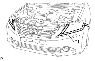 Camry ASV50 GSV50 ACV51.Наружные Панели Наружная Отделка.Передний Бампер.Передний бампер  снятие