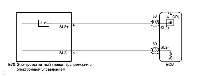 Camry ASV50 GSV50 ACV51.Автоматическая Трансмиссия В Блоке С Главной Передачей U241E.Система Автоматической Трансмиссии.
dtc
  p0778  электрическая часть электромагнитного клапана регулировки давления b (электромагнитного клапана переключения передач sl2)