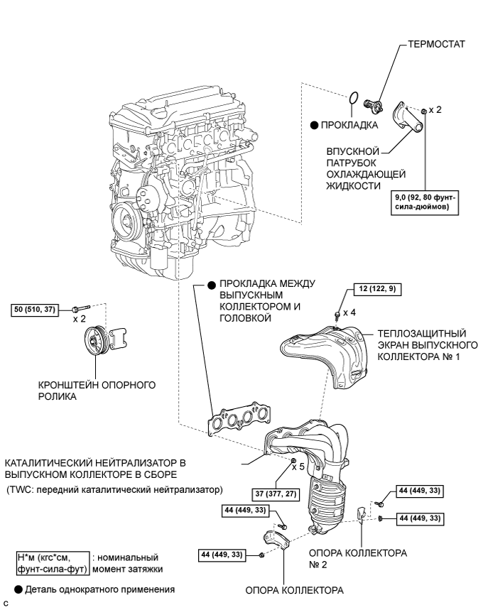 Camry ASV50 GSV50 ACV51.Механическая Часть Двигателя 1Az-Fe.Двигатель.Блок двигателя  узлы и детали