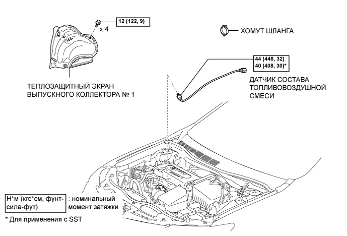 Camry ASV50 GSV50 ACV51.Система Управления Двигателем 1Az-Fe.Система Sfi.Датчик состава топливовоздушной смеси  узлы и детали