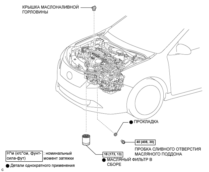 Camry ASV50 GSV50 ACV51.Система Смазки Двигателя 1Az-Fe.Система Смазки.Масло и масляный фильтр  узлы и детали