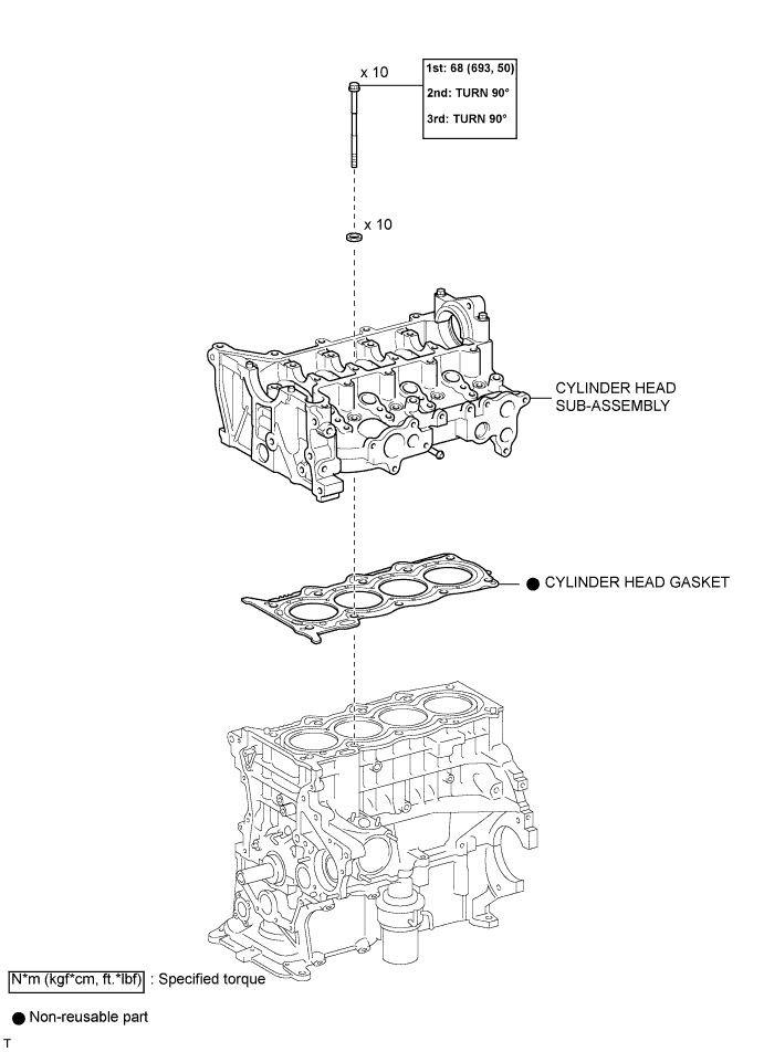 COROLLA, AURIS. ZZE150 ZRE151,152 NDE150.Механическая Часть Двигателя 1Nd-Tv.Двигатель.Прокладка Головки Блока Цилиндров Узлы И Детали