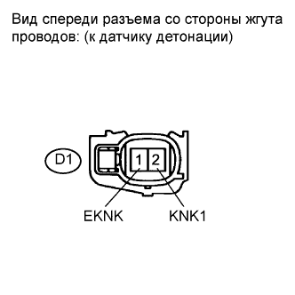 COROLLA, AURIS. ZZE150 ZRE151,152 NDE150.Система Управления Двигателем 2Zr-Fe.Система Sfi.
Dtc
  P0327  Knock Sensor 1 Circuit Low Input (Bank 1 Or Single Sensor)