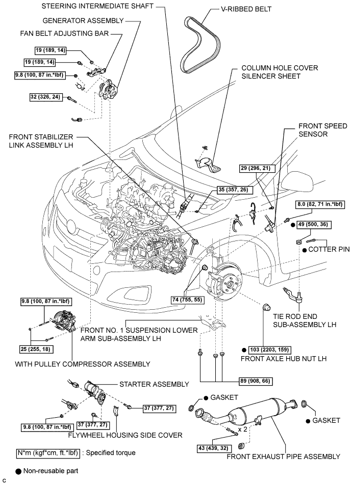 COROLLA, AURIS. ZZE150 ZRE151,152 NDE150.Механическая Часть Двигателя 1Nd-Tv.Двигатель.Двигатель В Сборе Узлы И Детали