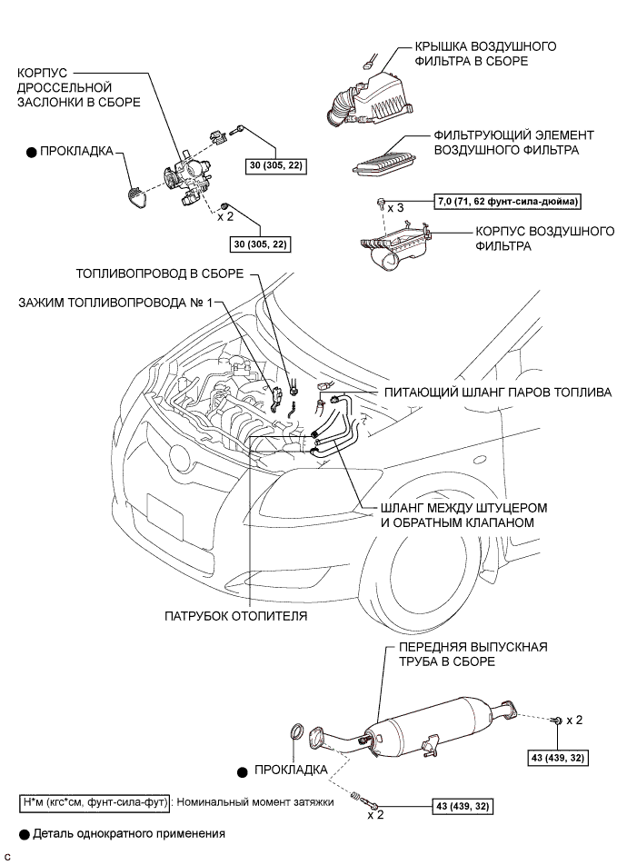 COROLLA, AURIS. ZZE150 ZRE151,152 NDE150.Механическая Часть Двигателя 4Zz-Fe.Двигатель.Прокладка Головки Блока Цилиндров Узлы И Детали