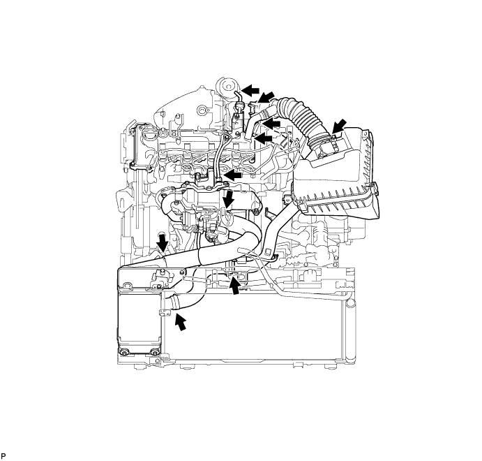 COROLLA, AURIS. ZZE150 ZRE151,152 NDE150.Система Впуска 1Nd-Tv.Система Впуска.Система Впуска  Проверка Без Снятия С Автомобиля