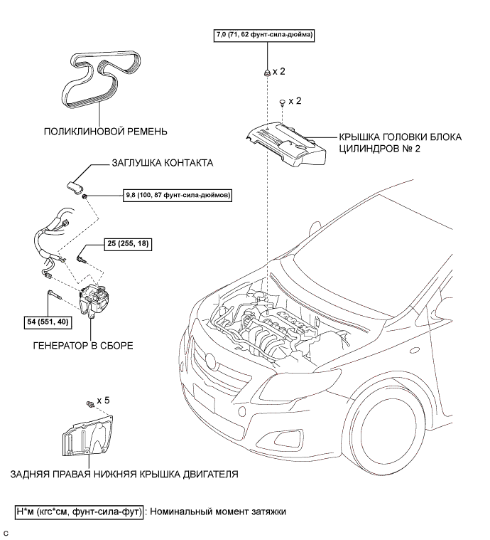 COROLLA, AURIS. ZZE150 ZRE151,152 NDE150.Система Зарядки 4Zz-Fe.Система Зарядки.Генератор (Изготовление Tmc)  Узлы И Детали