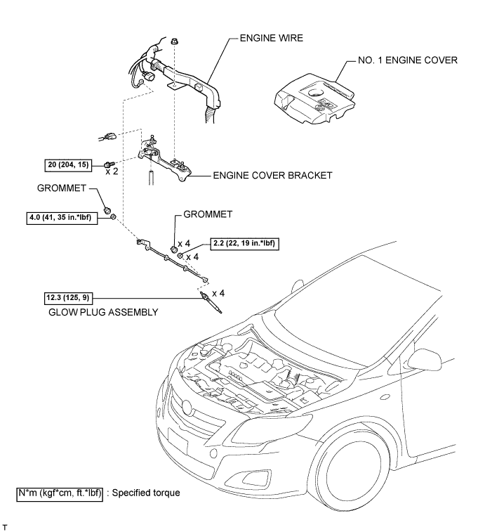 COROLLA, AURIS. ZZE150 ZRE151,152 NDE150.Система Запуска 1Ad-Ftv.Система Запуска.Свеча Накаливания  Узлы И Детали