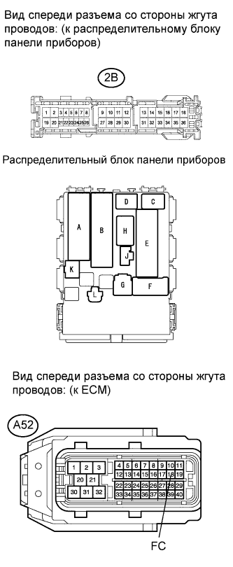 COROLLA, AURIS. ZZE150 ZRE151,152 NDE150.Система Управления Двигателем 4Zz-Fe.Система Sfi.Система Sfi  Цепь Управления Топливным Насосом