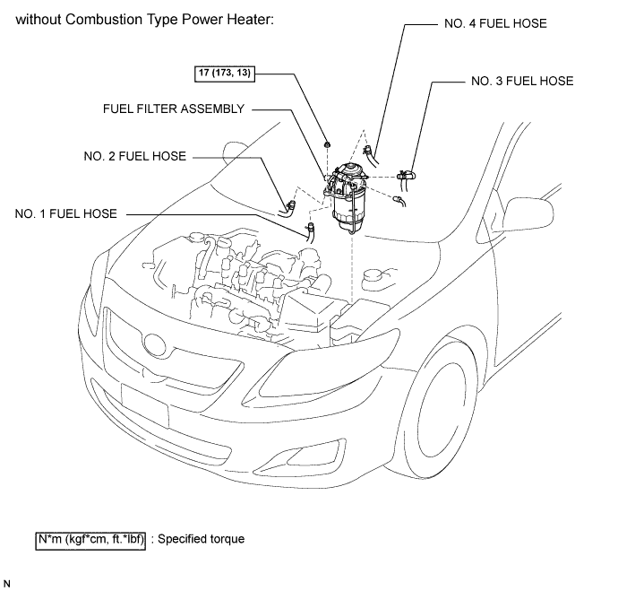 COROLLA, AURIS. ZZE150 ZRE151,152 NDE150.Топливная Система 1Nd-Tv.Топливная Система.Топливный Фильтр  Узлы И Детали