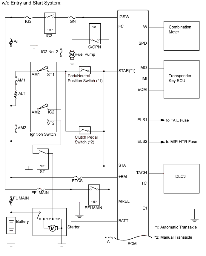 COROLLA, AURIS. ZZE150 ZRE151,152 NDE150.Система Управления Двигателем 2Zr-Fe.Система Sfi.Система Sfi  Схема Системы