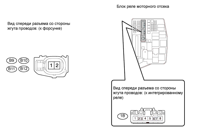 COROLLA, AURIS. ZZE150 ZRE151,152 NDE150.Система Управления Двигателем 4Zz-Fe.Система Sfi.Система Sfi  Цепь Топливной Форсунки