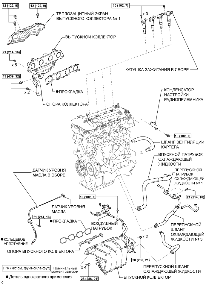 COROLLA, AURIS. ZZE150 ZRE151,152 NDE150.Механическая Часть Двигателя 2Zr-Fe.Двигатель.Прокладка Головки Блока Цилиндров Узлы И Детали