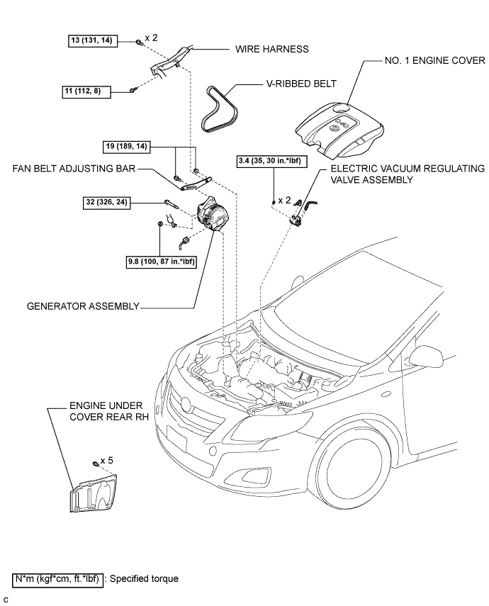 COROLLA, AURIS. ZZE150 ZRE151,152 NDE150.Система Снижения Токсичности Отработавших Газов 1Nd-Tv.Система Снижения Токсичности Отработавших Газов.Охладитель Рог  Узлы И Детали