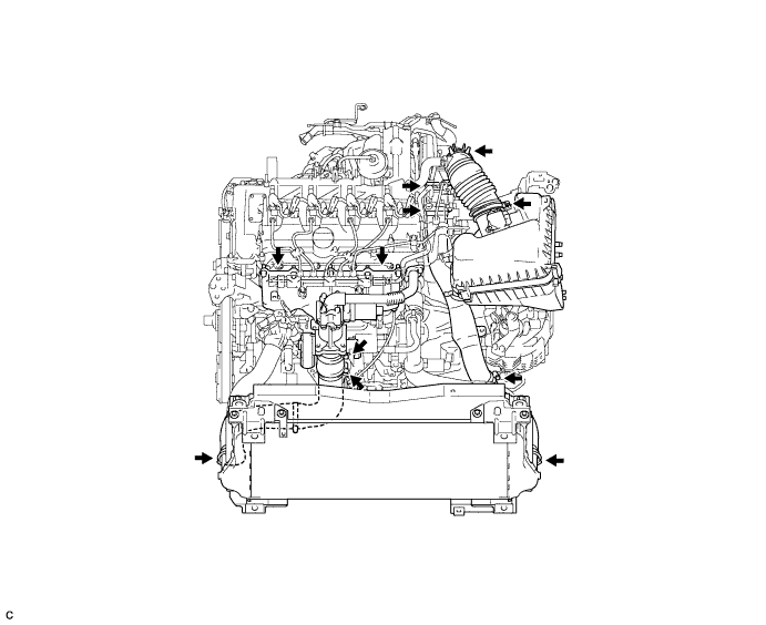 COROLLA, AURIS. ZZE150 ZRE151,152 NDE150.Система Впуска 2Ad-Fhv.Воздухозаборная Система.Воздухозаборная Система  Проверка Без Снятия С Автомобиля