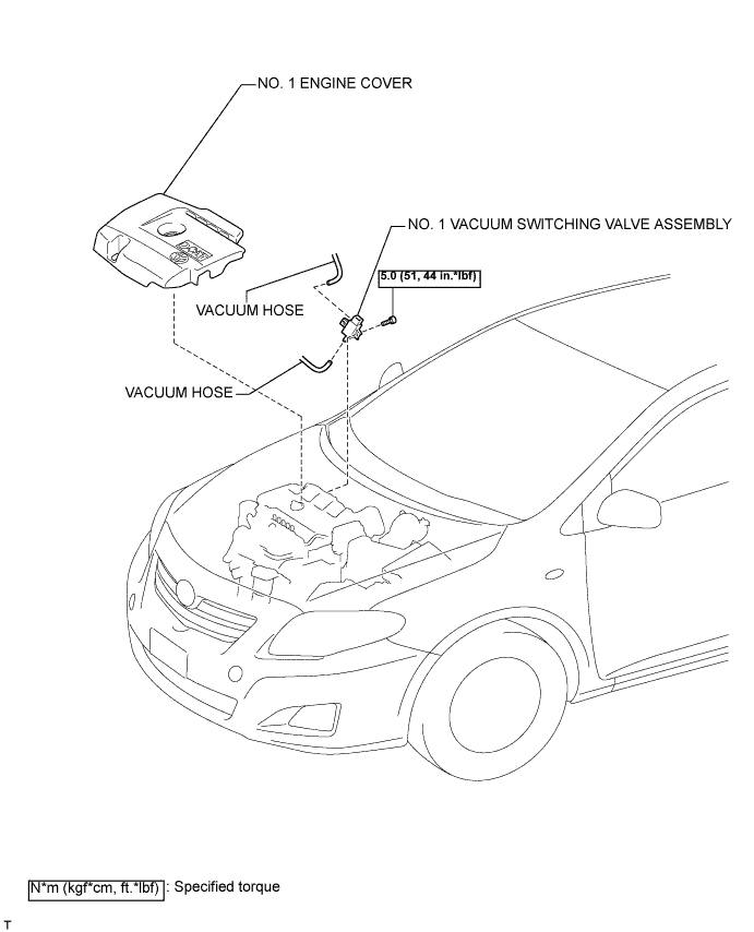 COROLLA, AURIS. ZZE150 ZRE151,152 NDE150.Система Снижения Токсичности Отработавших Газов 2Ad-Fhv.Система Снижения Токсичности Отработавших Газов.Электровакуумный Клапан  Узлы И Детали